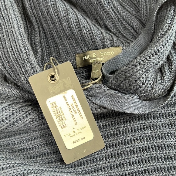 NWT👕 rag & bone Ann Cotton Hoodie SZ-L - Picture 9 of 12